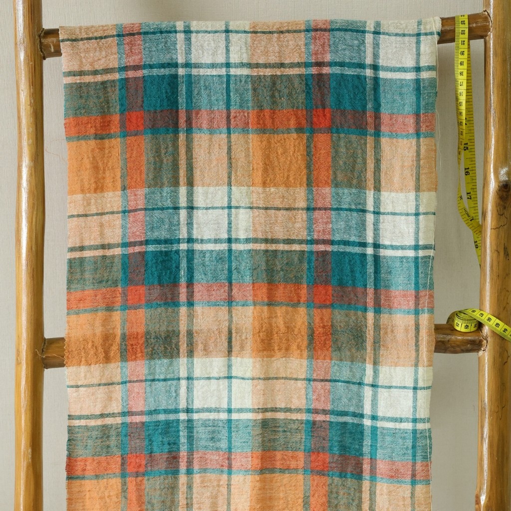 Pure Linen Crinkle Yarn Dyed