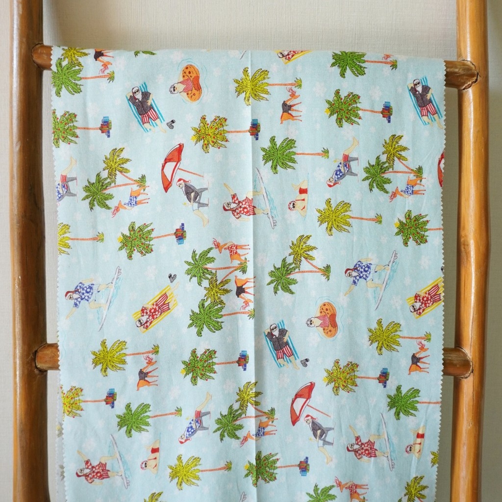 Rayon Liva Eco Velico Hawai Christmas Light Blue