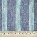 Pure Linen Crinkle Dark Stripes [210510]