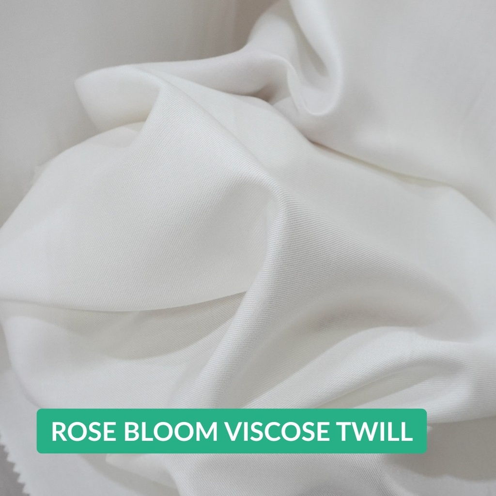 Rose Bloom Viscose Twill [100 TW]