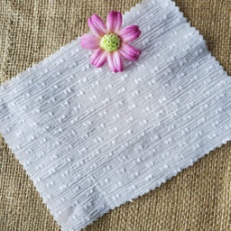 [2020-0114-7 (NF01)] Cotton Swiss Dot Crinkle White [NF01]