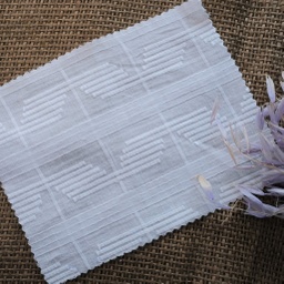 [2020-0114-5 White (NF01)] Cotton Texture Henie White